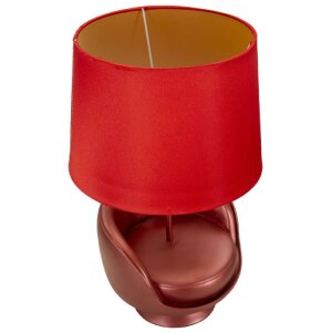 Stolná lampa Mauro Ferretti z polovice storočia E27 26x43 cm červená