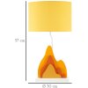 Mauro Ferretti stolná lampa Color E27 30x57 cm žltá