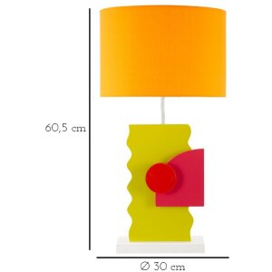 Mauro Ferretti stolná lampa Color E27 30x60,5 cm viacfarebná