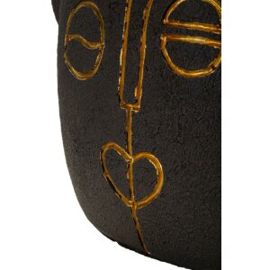 Mauro Ferretti stolná lampa Tribal E27 30,5x46 cm hnedá zlatá