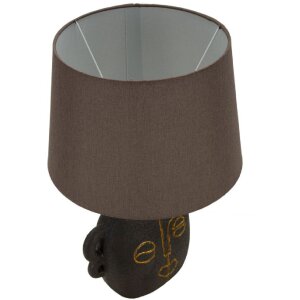 Mauro Ferretti stolná lampa Tribal E27 30,5x46 cm hnedá zlatá
