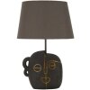 Mauro Ferretti stolná lampa Tribal E27 30,5x46 cm hnedá zlatá