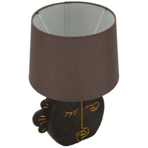 Mauro Ferretti Stolná lampa Tribal E27 27,5x39,5 cm hnedá zlatá