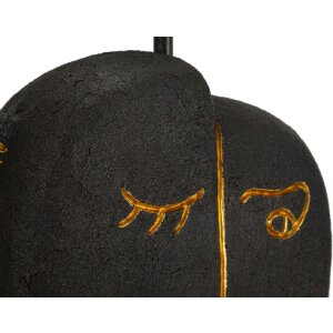 Mauro Ferretti Stolná lampa Tribal E27 27,5x39,5 cm hnedá zlatá