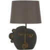 Mauro Ferretti Stolná lampa Tribal E27 27,5x39,5 cm hnedá zlatá