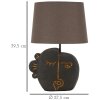 Mauro Ferretti Stolná lampa Tribal E27 27,5x39,5 cm hnedá zlatá