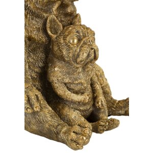 Mauro Ferretti stolná lampa pes Ø 26x43,8 cm zlatá čierna