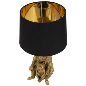 Mauro Ferretti stolná lampa pes Ø 26x43,8 cm zlatá čierna