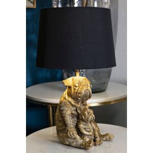 Mauro Ferretti stolná lampa pes Ø 26x43,8 cm zlatá čierna