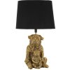 Mauro Ferretti stolná lampa pes Ø 26x43,8 cm zlatá čierna