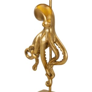 Mauro Ferretti stolná lampa Oktopus E27 Ø 30,5x64,5 cm zlatá biela