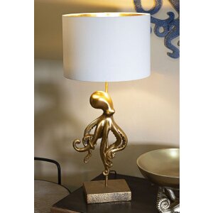 Mauro Ferretti stolná lampa Oktopus E27 Ø 30,5x64,5 cm zlatá biela