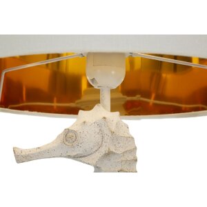 Mauro Ferretti stolná lampa morský koník E27 Ø 30,5x66,5 cm biela/modrá