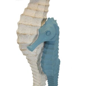 Mauro Ferretti stolná lampa morský koník E27 Ø 30,5x66,5 cm biela/modrá