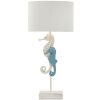 Mauro Ferretti stolná lampa morský koník E27 Ø 30,5x66,5 cm biela/modrá