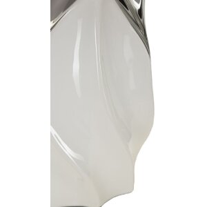 Mauro Ferretti stolná lampa Shiney E27 30x51 cm biela strieborná