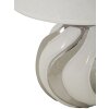 Mauro Ferretti stolná lampa Shiney E27 30x42 cm biela strieborná
