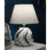 Mauro Ferretti stolná lampa Shiney E27 30x42 cm biela strieborná