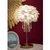 Mauro Ferretti stolná lampa Diamon E27 30x55 cm biela zlatá