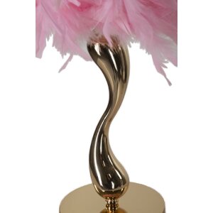 Mauro Ferretti stolná lampa Cart E27 25x47 cm ružové zlato