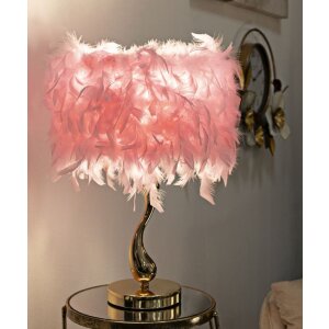 Mauro Ferretti stolná lampa Cart E27 25x47 cm ružové zlato
