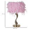 Mauro Ferretti stolná lampa Cart E27 25x47 cm ružové zlato