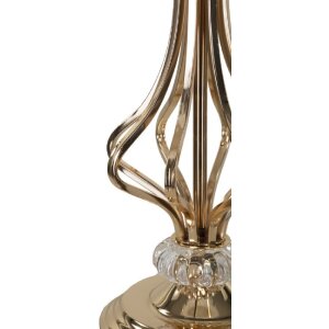 Mauro Ferretti stolná lampa Tarty E27 25x54 cm biela zlatá