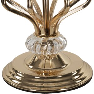 Mauro Ferretti stolná lampa Tarty E27 25x54 cm biela zlatá