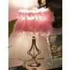 Mauro Ferretti stolná lampa Tarty E27 25x54 cm ružovo-zlatá