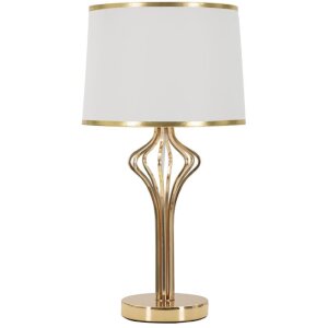 Mauro Ferretti stolná lampa Slimmy E27 28x53 cm biela zlatá