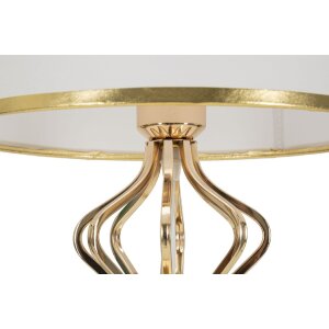 Mauro Ferretti stolná lampa Slimmy E27 28x53 cm biela zlatá