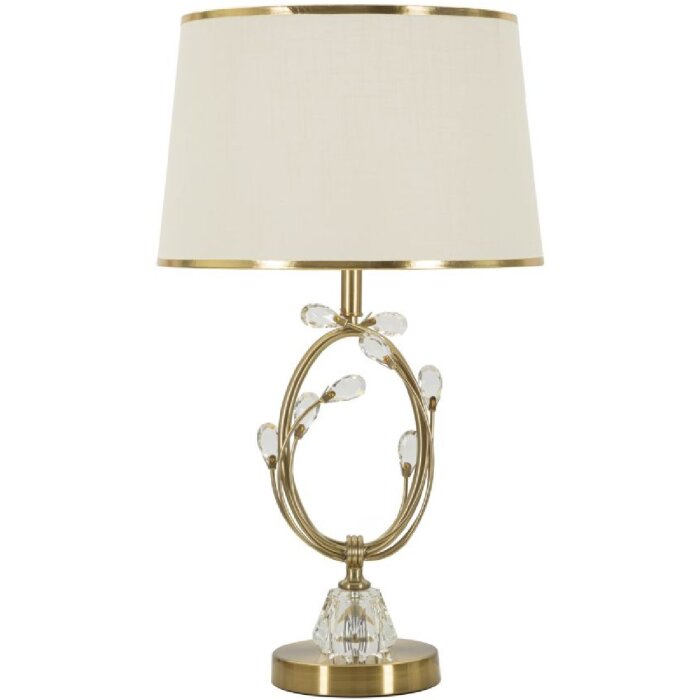 Mauro Ferretti Stolná lampa Versailles Zlatá Biela Ø 36x60cm