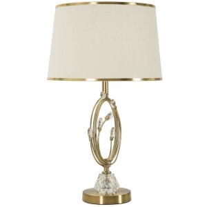 Mauro Ferretti Stolná lampa Versailles Zlatá Biela Ø 36x60cm