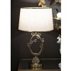 Mauro Ferretti Stolná lampa Versailles Zlatá Biela Ø 36x60cm