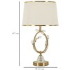 Mauro Ferretti Stolná lampa Versailles Zlatá Biela Ø 36x60cm