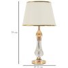 Stolná lampa Bratislava E27 Ø 33x59 cm zlát