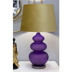 Mauro Ferretti stolná lampa Milva Drei E27 Ø 40x70 cm fialovo-žltá
