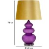 Mauro Ferretti stolná lampa Milva Drei E27 Ø 40x70 cm fialovo-žltá