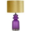 Mauro Ferretti stolná lampa Milva Zwei E27 fialová zlatá 32,5x57,5 cm