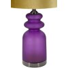 Mauro Ferretti stolná lampa Milva Zwei E27 fialová zlatá 32,5x57,5 cm