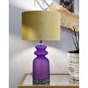 Mauro Ferretti stolná lampa Milva Zwei E27 fialová zlatá 32,5x57,5 cm