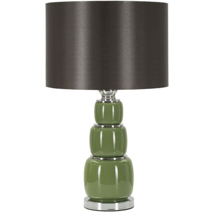 Stolná lampa Eva Drei E27 Ø 32,5x55 cm zelená čierna