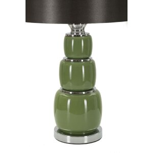 Stolná lampa Eva Drei E27 Ø 32,5x55 cm zelená čierna