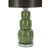 Stolná lampa Eva Drei E27 Ø 32,5x55 cm zelená čierna