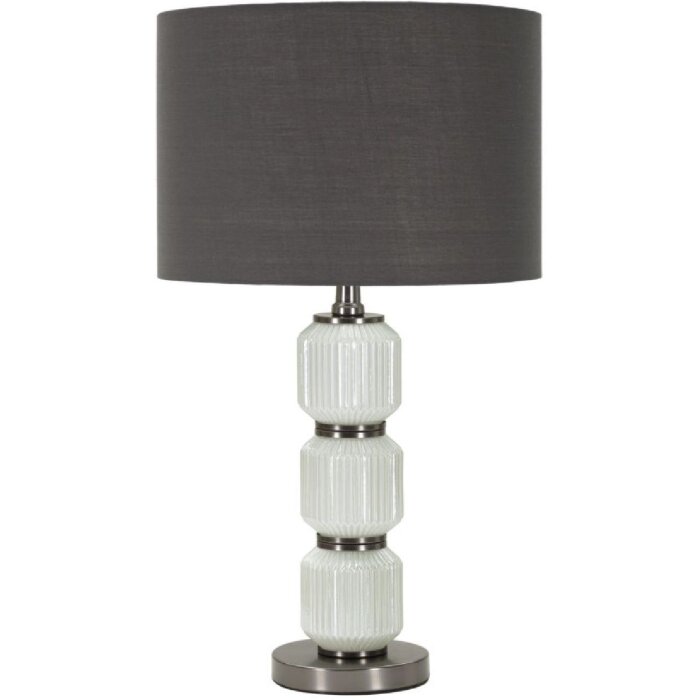 Mauro Ferretti Stolná lampa Helle Drei Biely Šedý Ø 57x32,5 cm