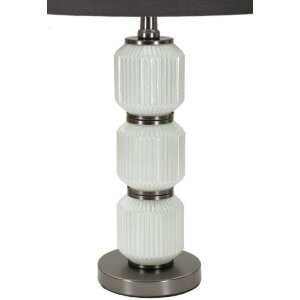 Mauro Ferretti Stolná lampa Helle Drei Biely Šedý Ø 57x32,5 cm