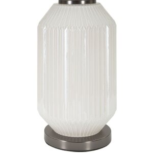 Ferretti Stolná lampa Veselosť biela šedá 37,5x65 cm
