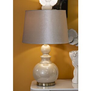Mauro Ferretti stolná lampa Perly-Turm E27 37,5x61 cm perleťová
