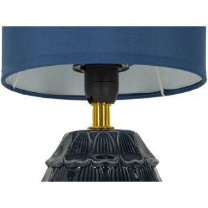 Lampka nocna Mauro Ferretti Pigny niebieska Ø 15x30.5 cm