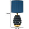 Lampka nocna Mauro Ferretti Pigny niebieska Ø 15x30.5 cm